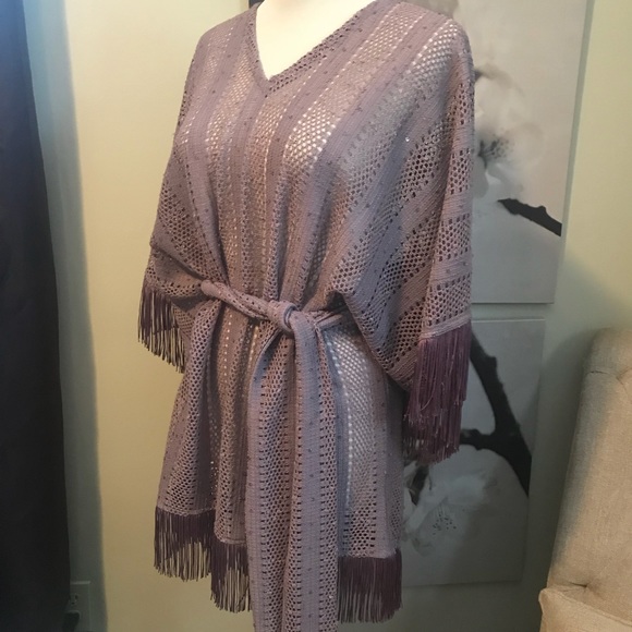 Alexis - XS fringe tunic/poncho dress - Picture 3 of 6